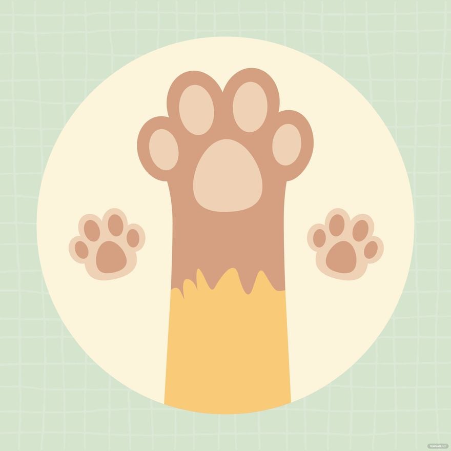 National Pet Day Paw Background