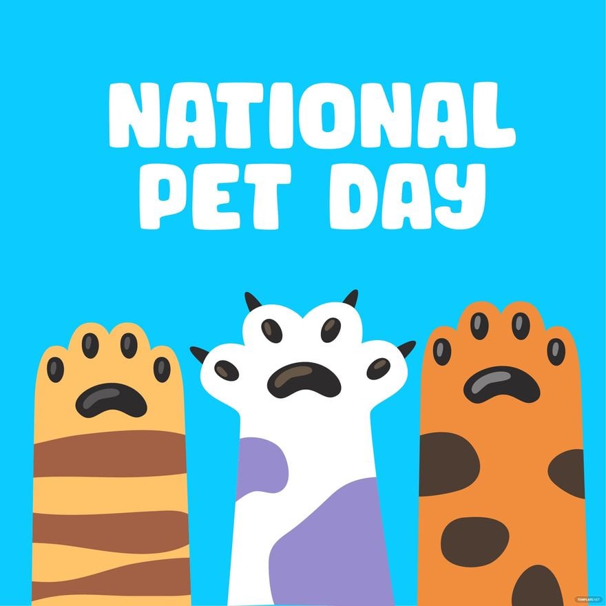 National Pet Day Concept Background