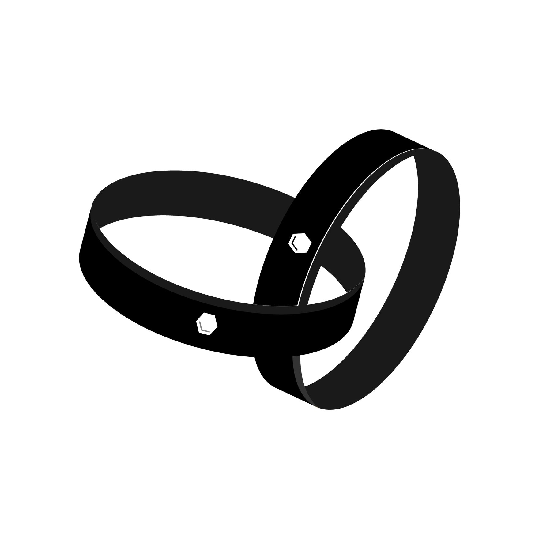 Free Wedding Ring Silhouette in Illustrator, EPS, SVG, JPG, PNG