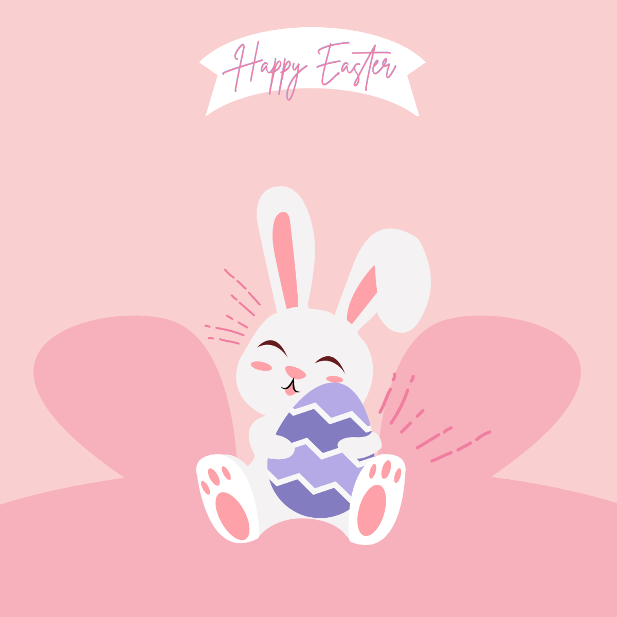 Easter Bunny Vector Template
