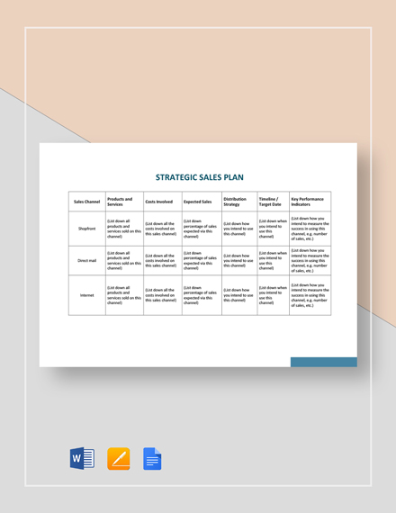 5 Year Strategic Plan Template Google Docs Word Apple Pages PDF 