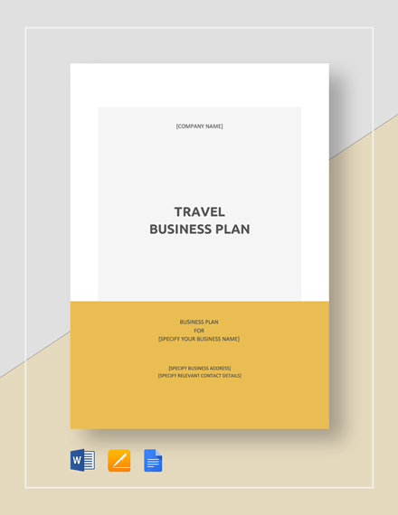 free travel agency business plan template