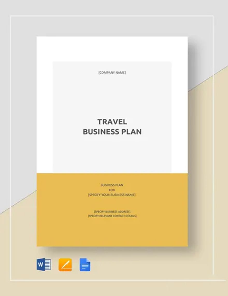 Travel Business Plan Template