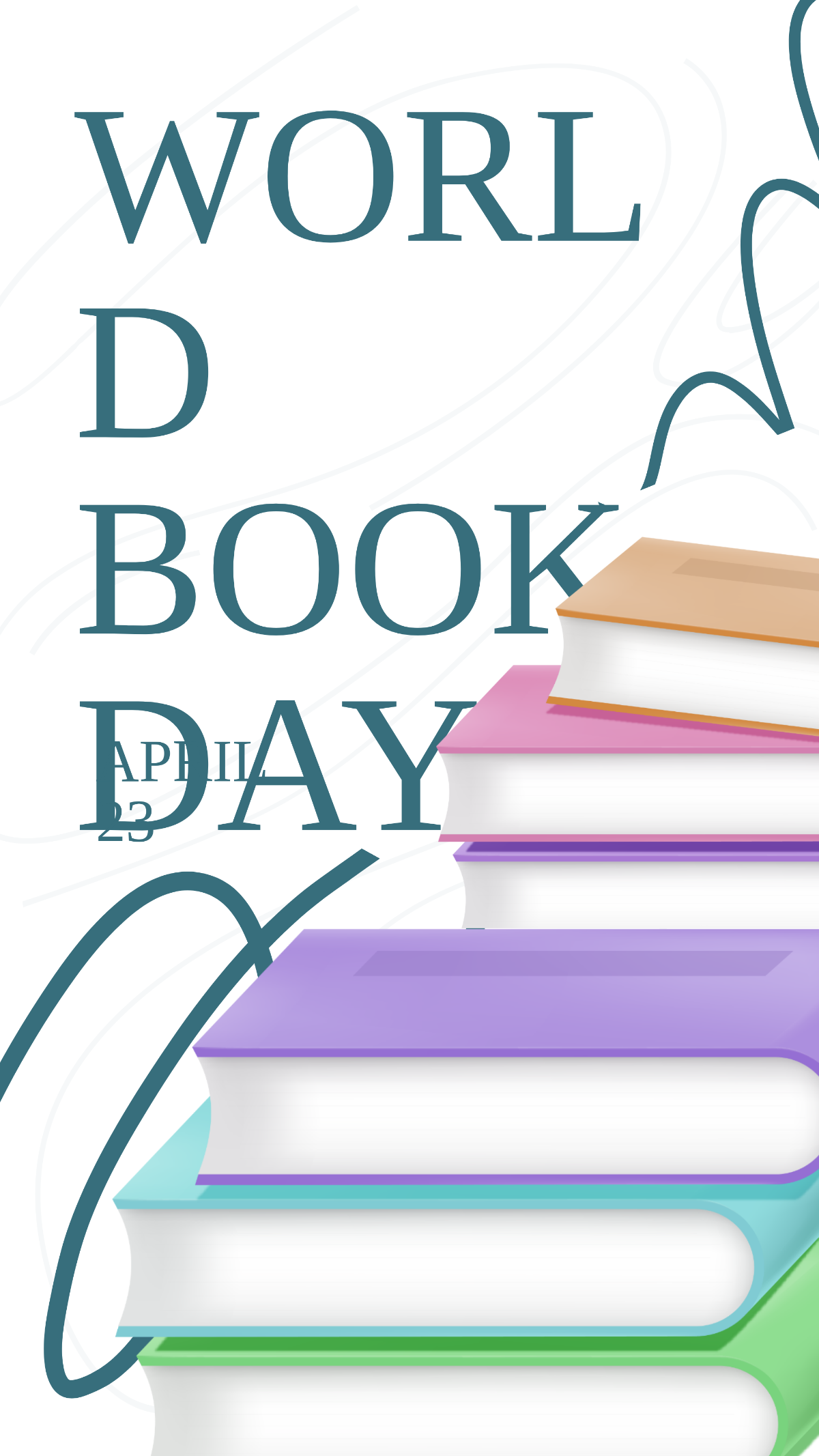 Free World Book Day WhatsApp Status Template to Edit Online