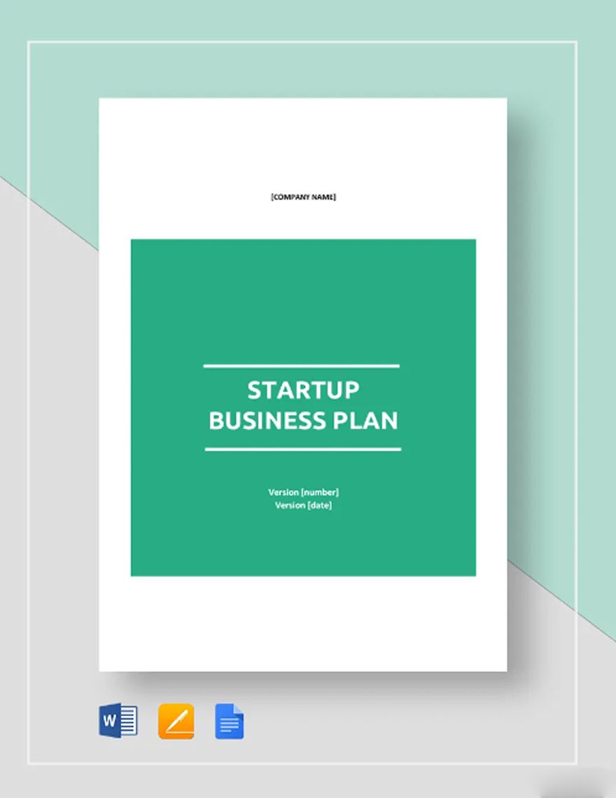 Startup Business Plan Template in Pages, Word, Google Docs - Download | Template.net