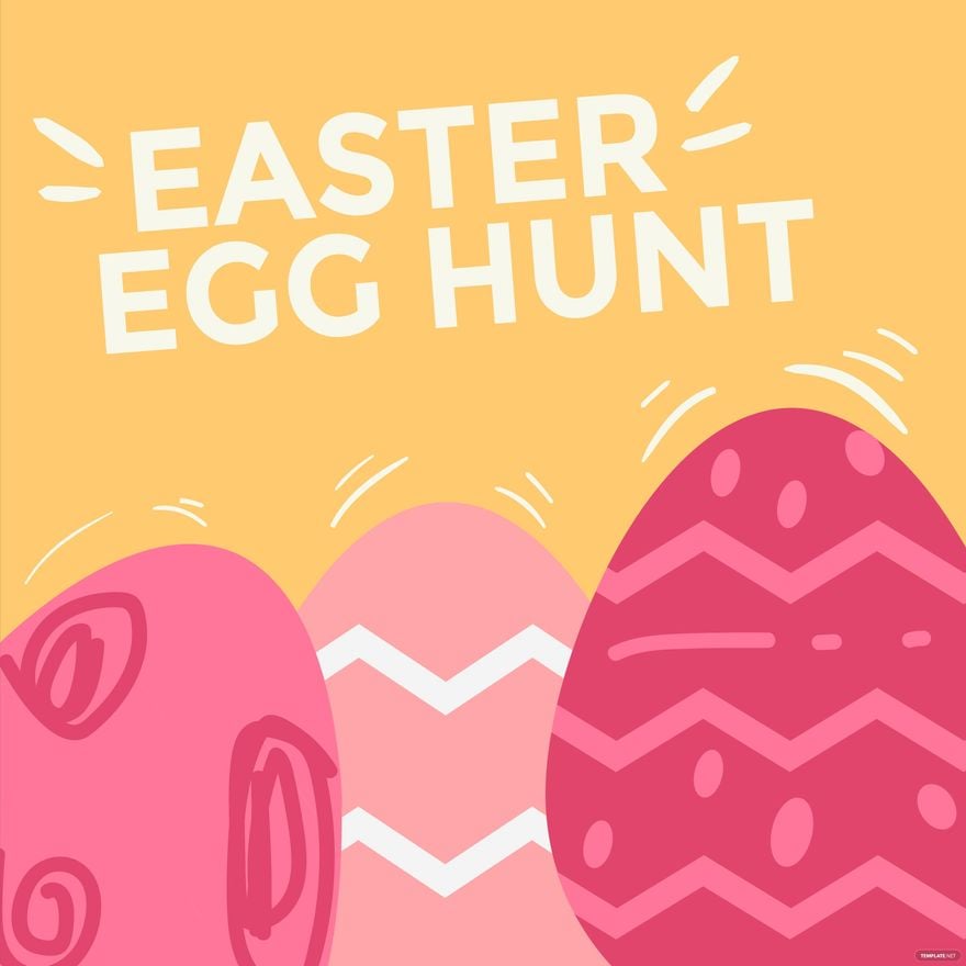 Easter Egg Hunt Vector in Illustrator, EPS, SVG, JPG, PNG