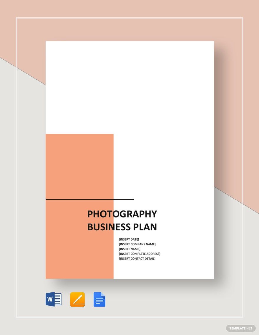 Photography Business Plan Template in Word, Google Docs, Apple Pages