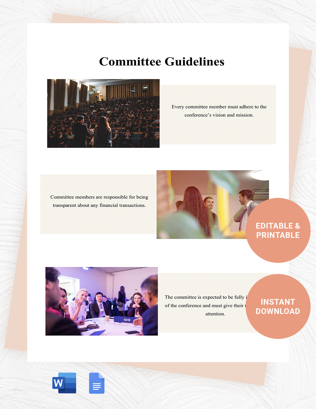 Free Conference Handbook Template to Edit Online