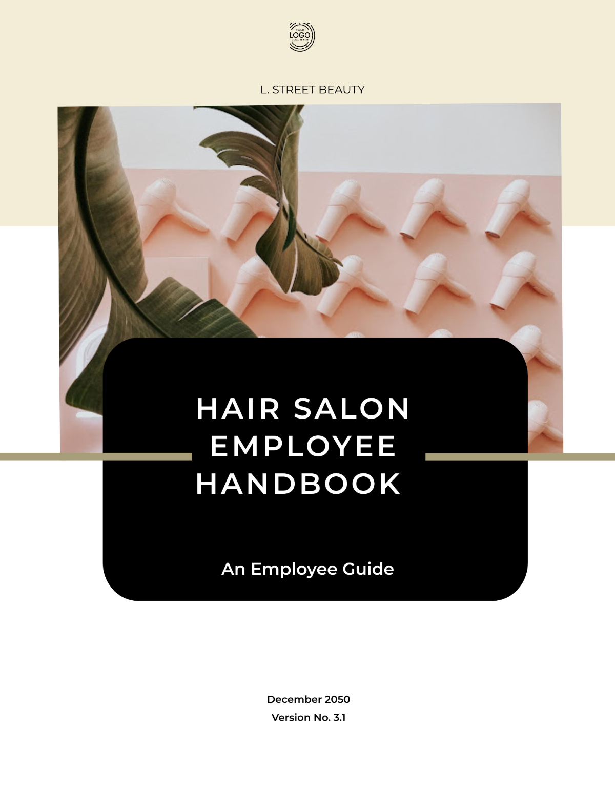 Hair Salon Employee Handbook Template