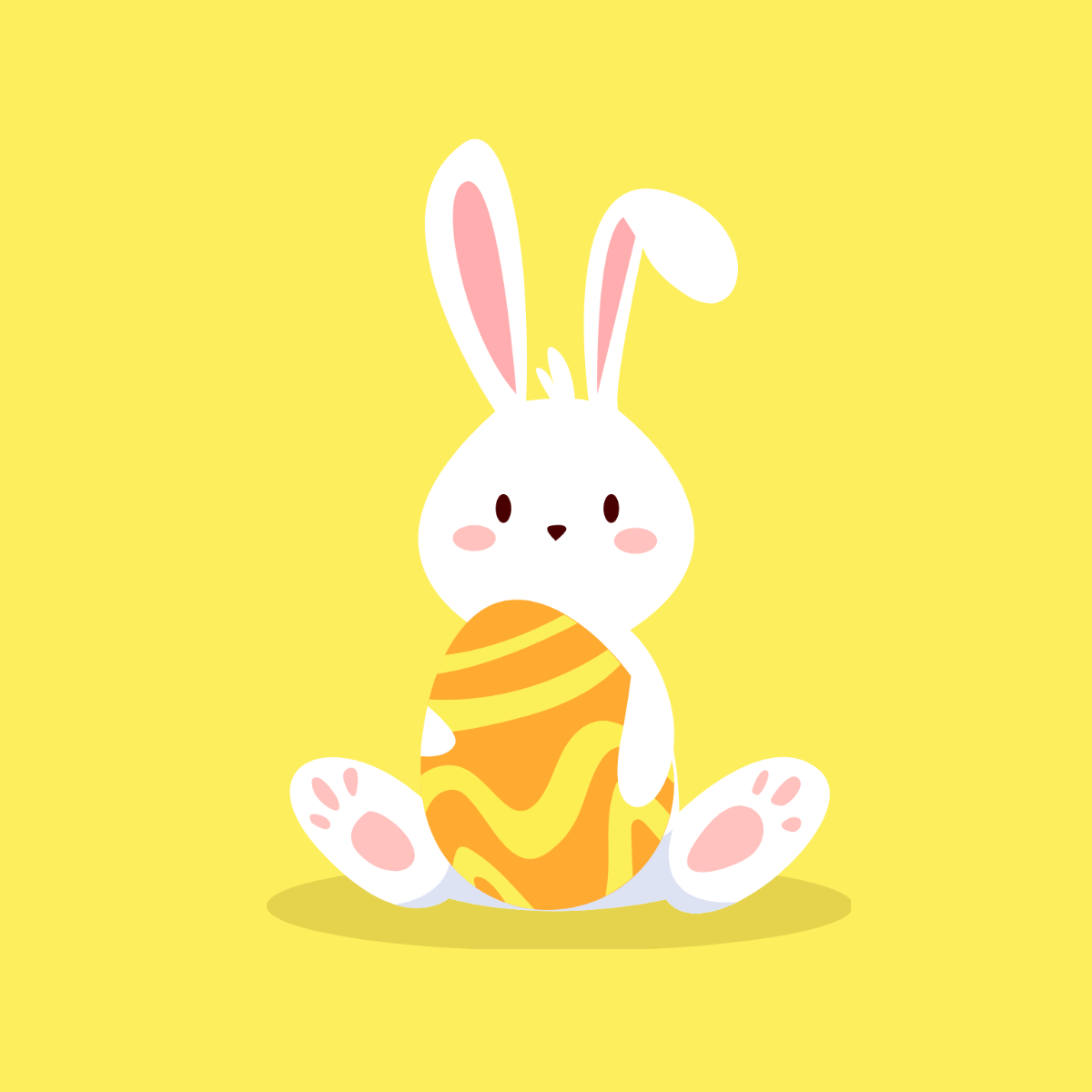 Free Simple Easter Vector Template