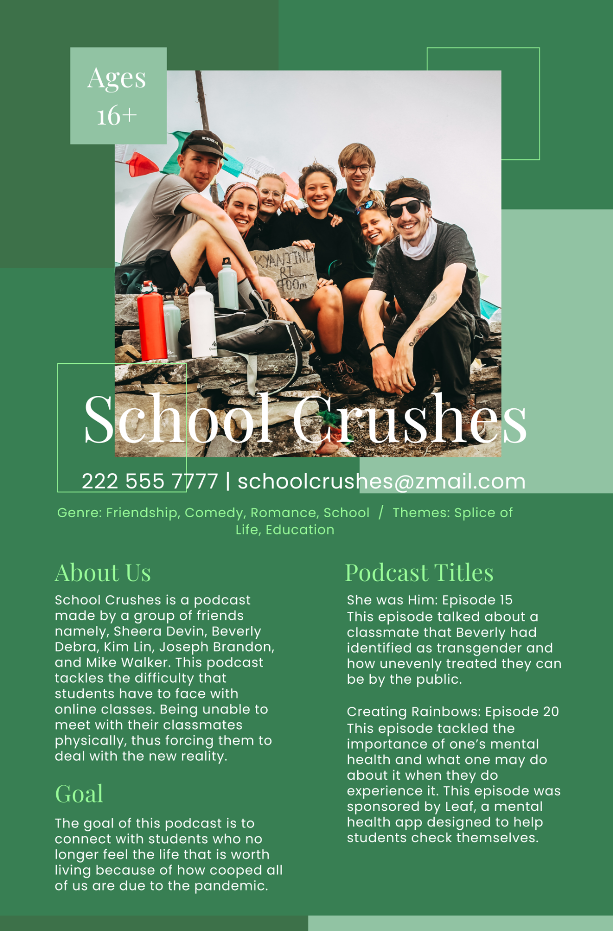 Podcast One Sheet Template