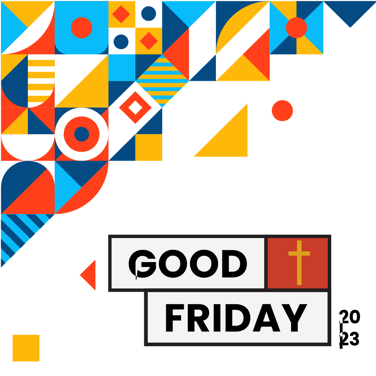 Free Good Friday Event Vector Template