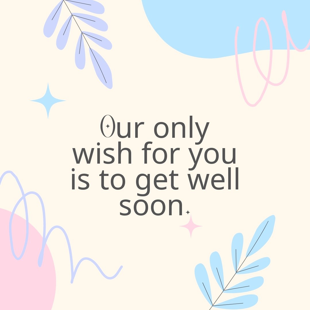 Get Well Soon Wishes Template