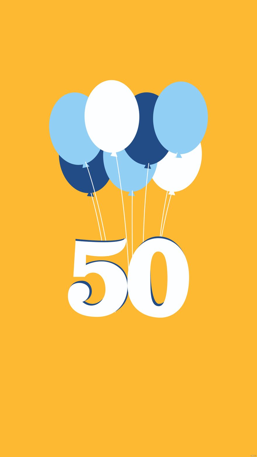 Free 50th Birthday Mobile Background