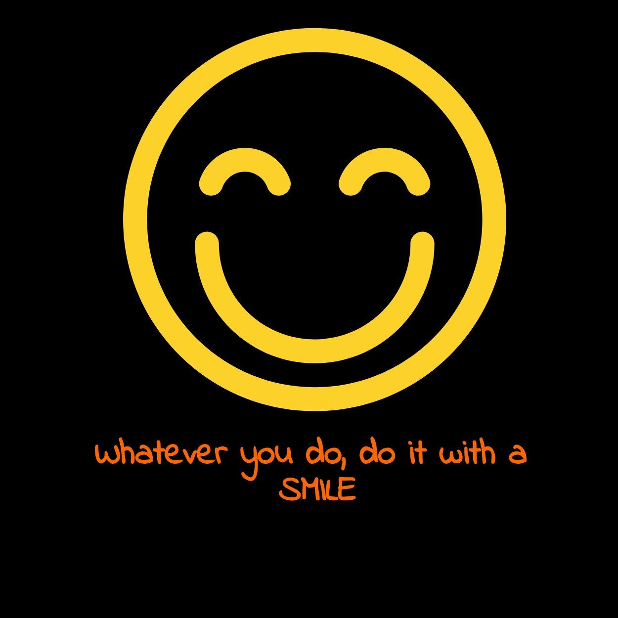 Free Smiley Tote Bag Template
