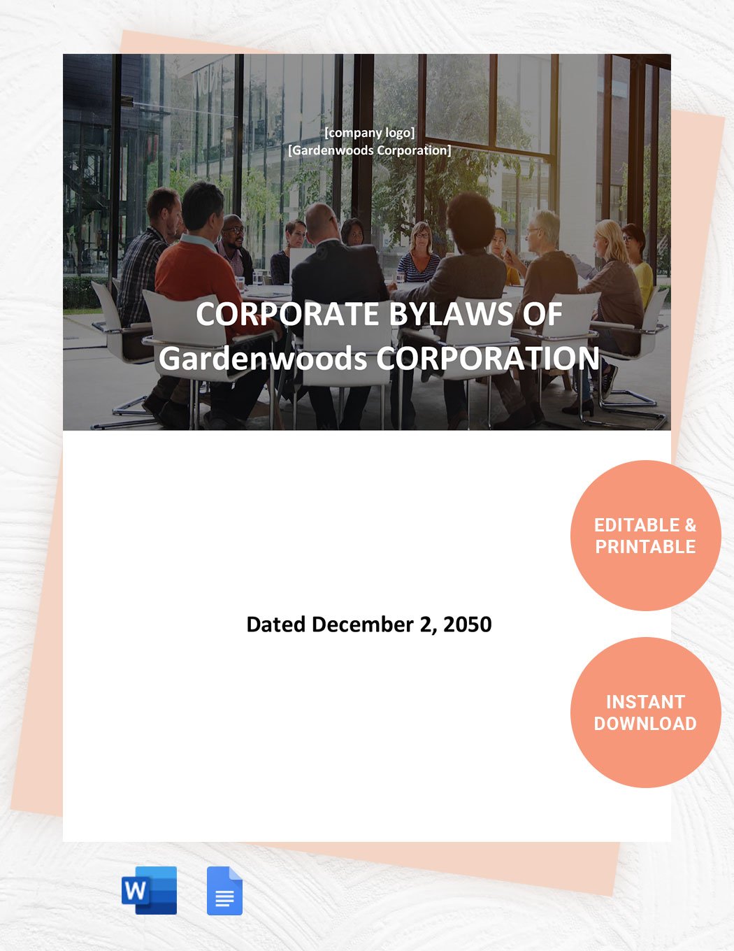 Ohio Corporate Bylaws Template in Word, Google Docs