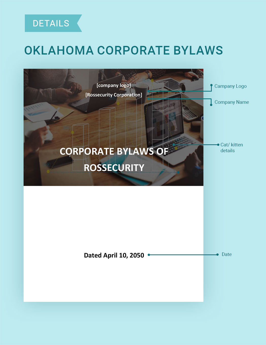 Oklahoma Corporate Bylaws Template