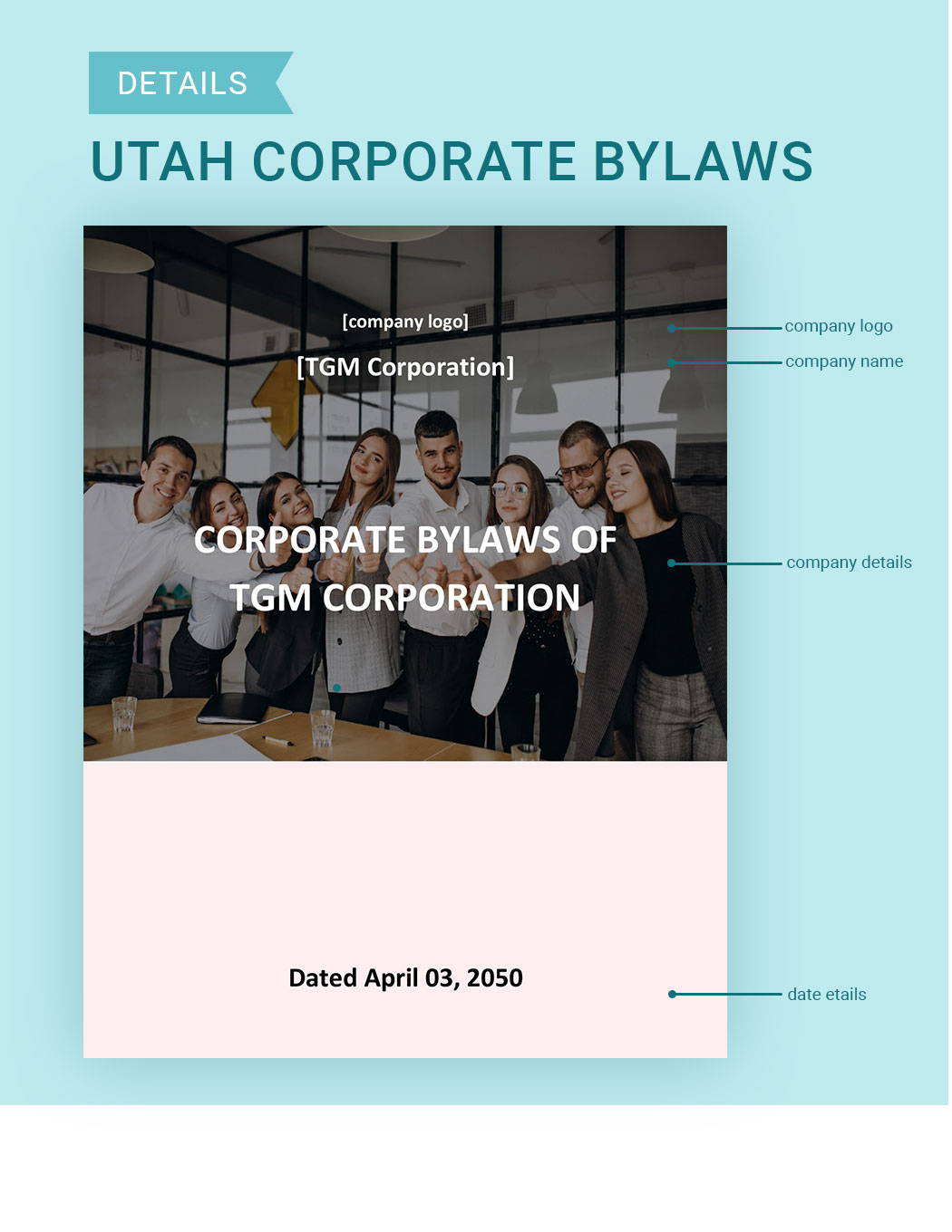Utah Corporate Bylaws Template