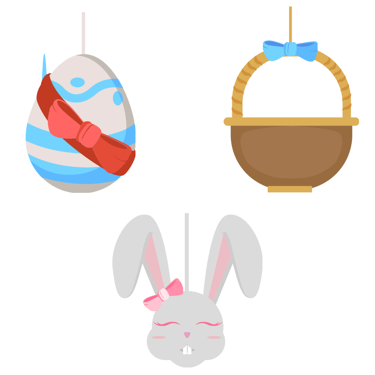 Easter Ornament Vector Template