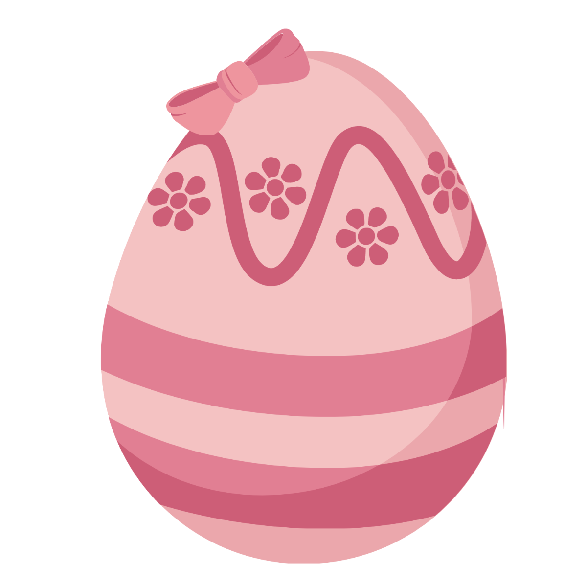 Free Pink Easter Egg Vector Template