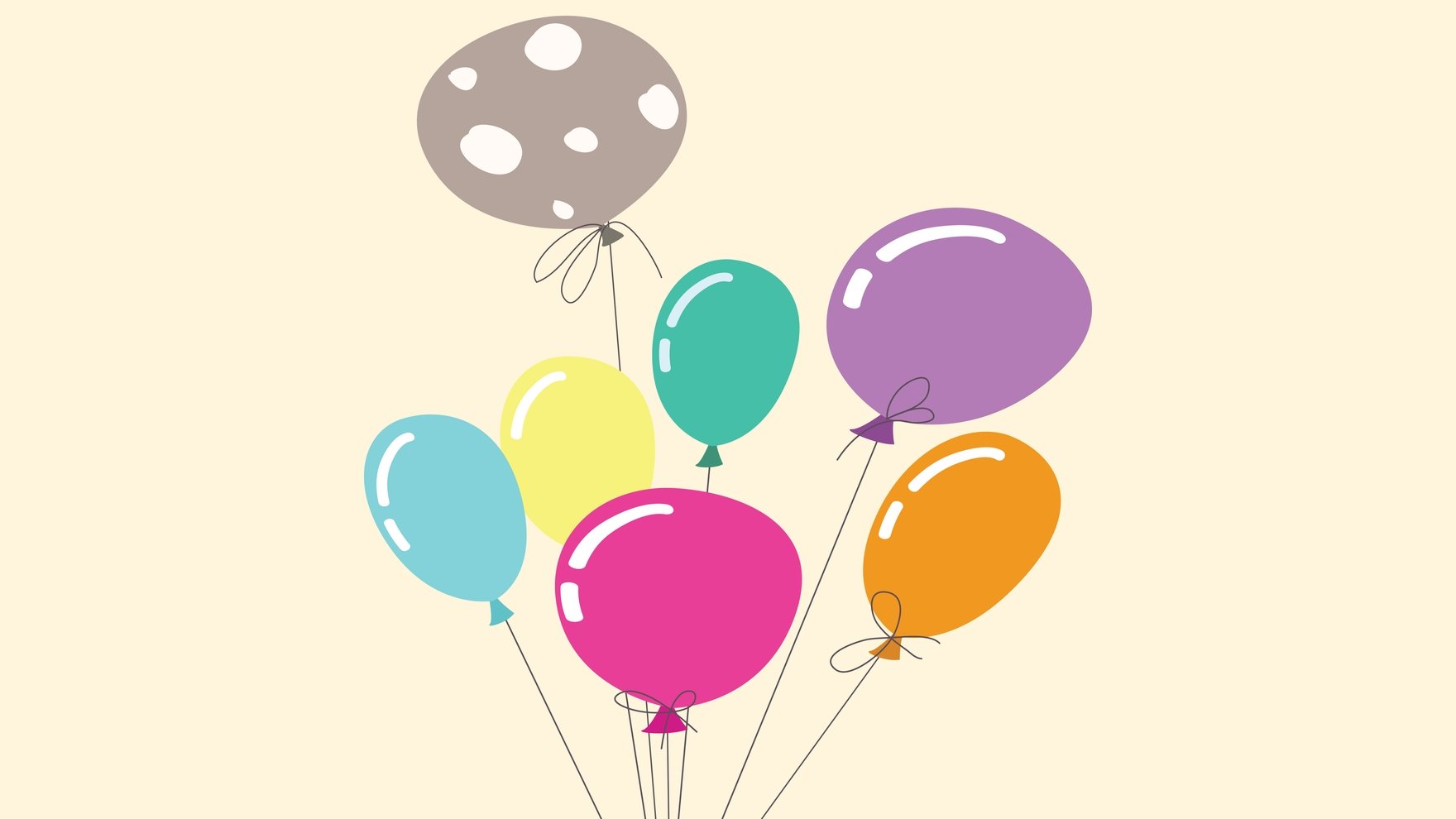 Free Birthday Balloons Background - EPS, Illustrator, JPG, PNG, SVG |  