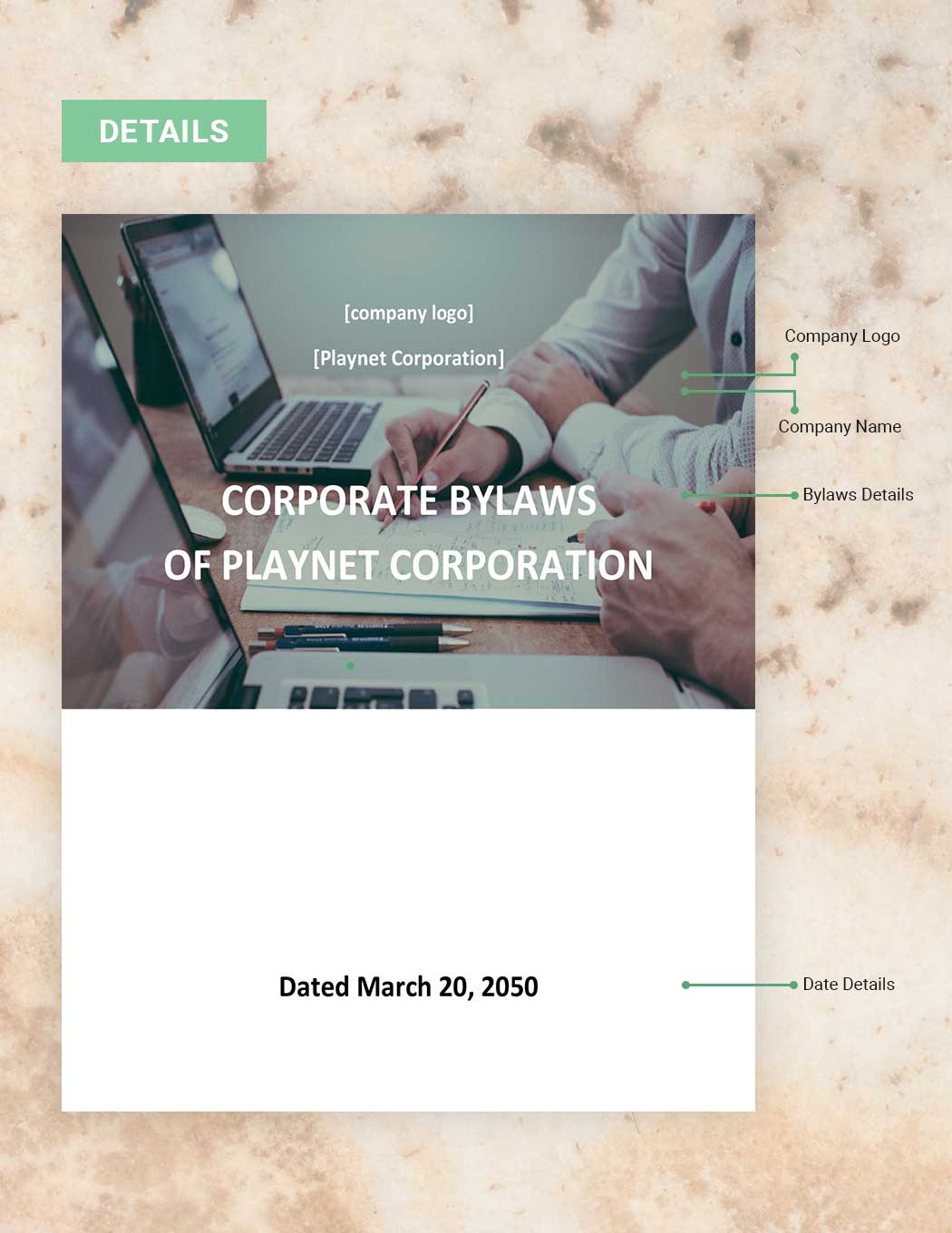Oregon Corporate Bylaws Template
