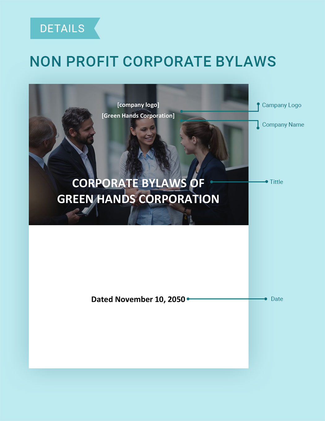 Non Profit Corporate Bylaws Template