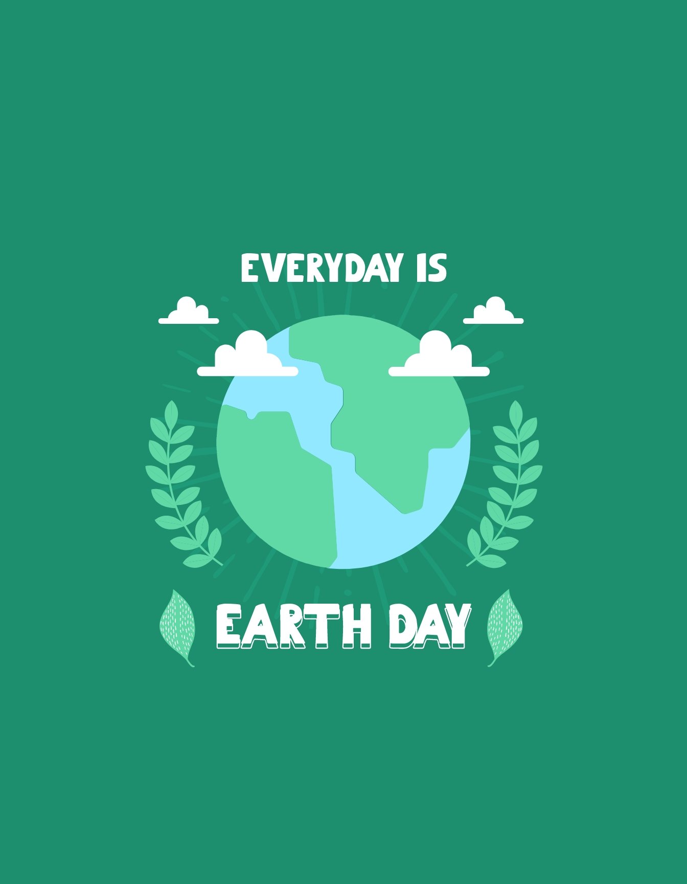 Earth Day T Shirt Template