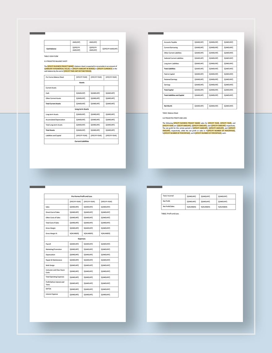 Business Project Report Template