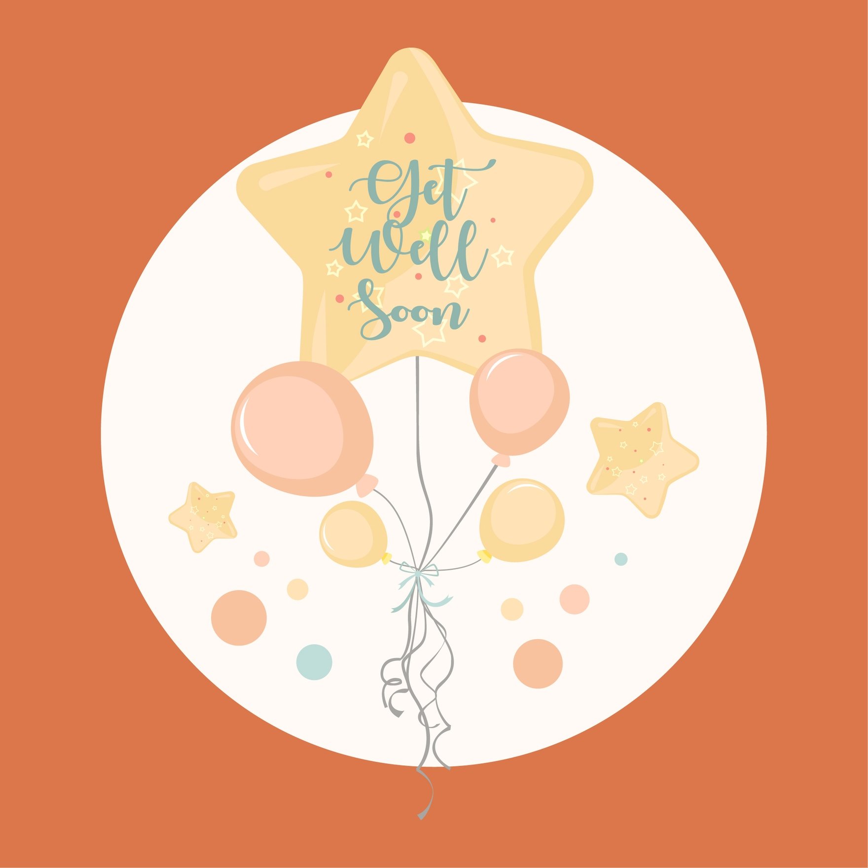 Free Get Well Soon Balloons in Illustrator, EPS, SVG, JPG, PNG