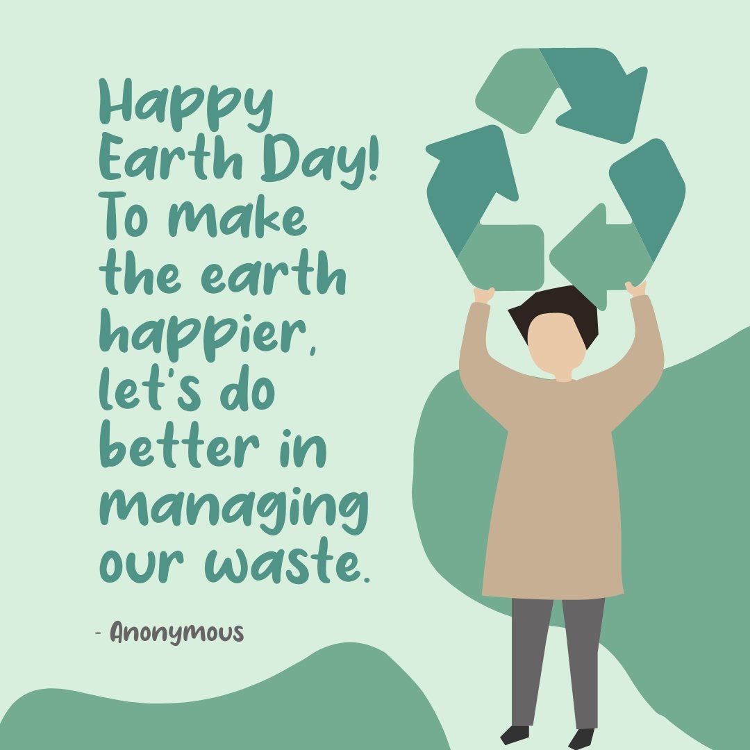 Free Happy Earth Day Quote Template