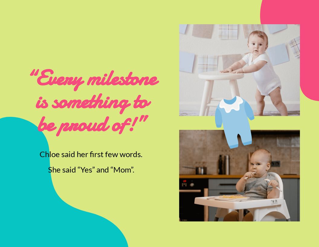 Free Baby Scrapbook Template to Edit Online