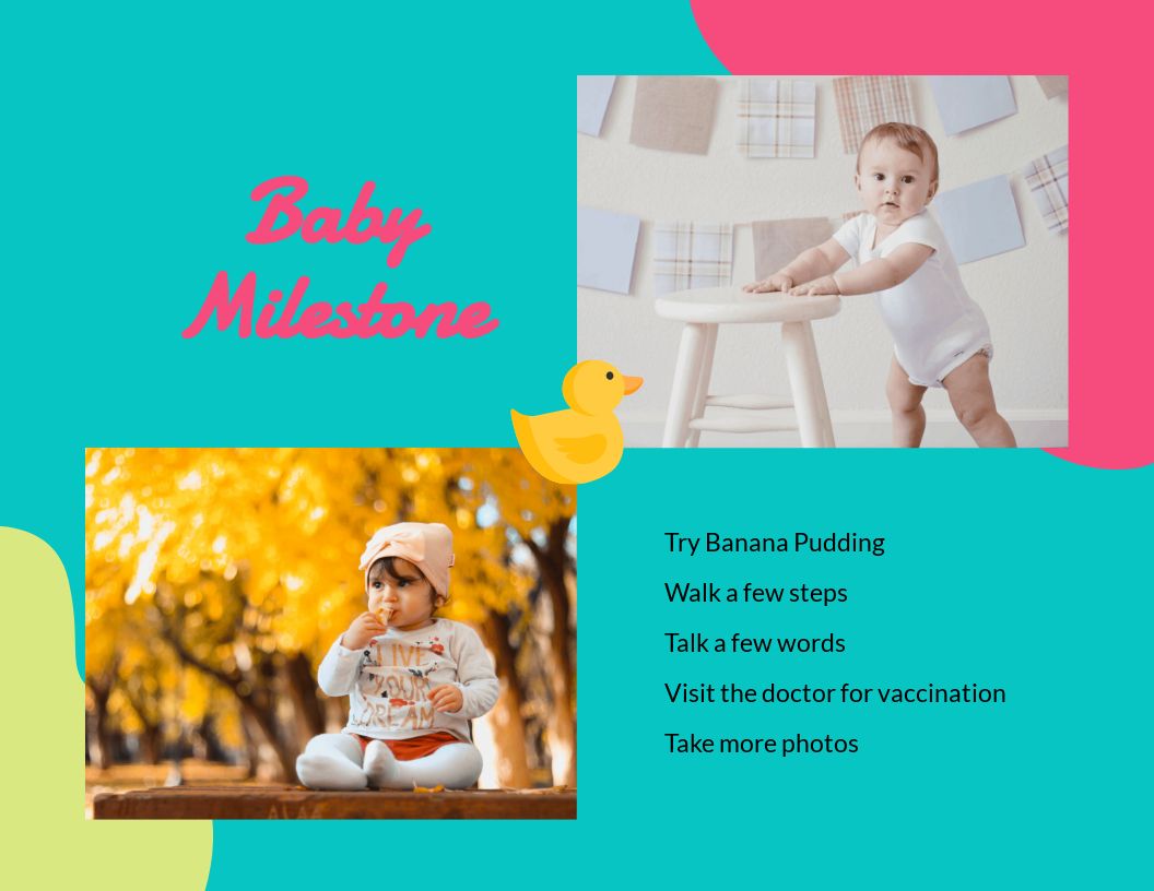 Free Baby Scrapbook Template to Edit Online