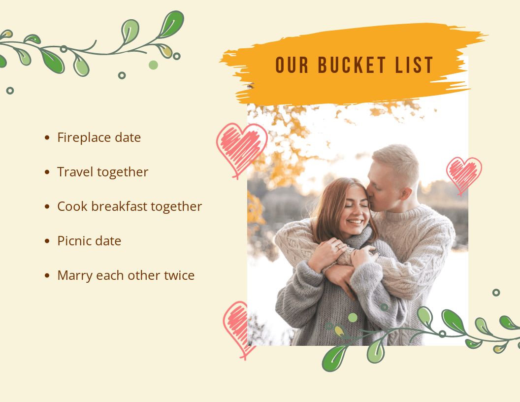 Free Couples Scrapbook Template to Edit Online