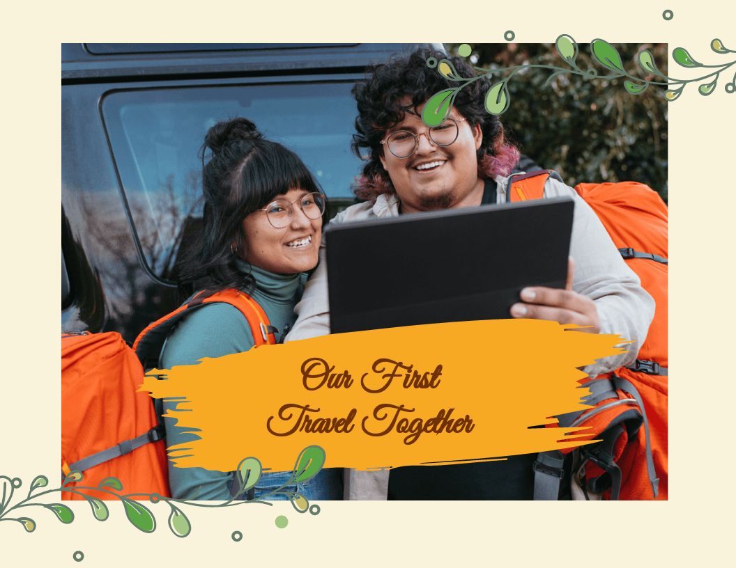 Free Couples Scrapbook Template to Edit Online