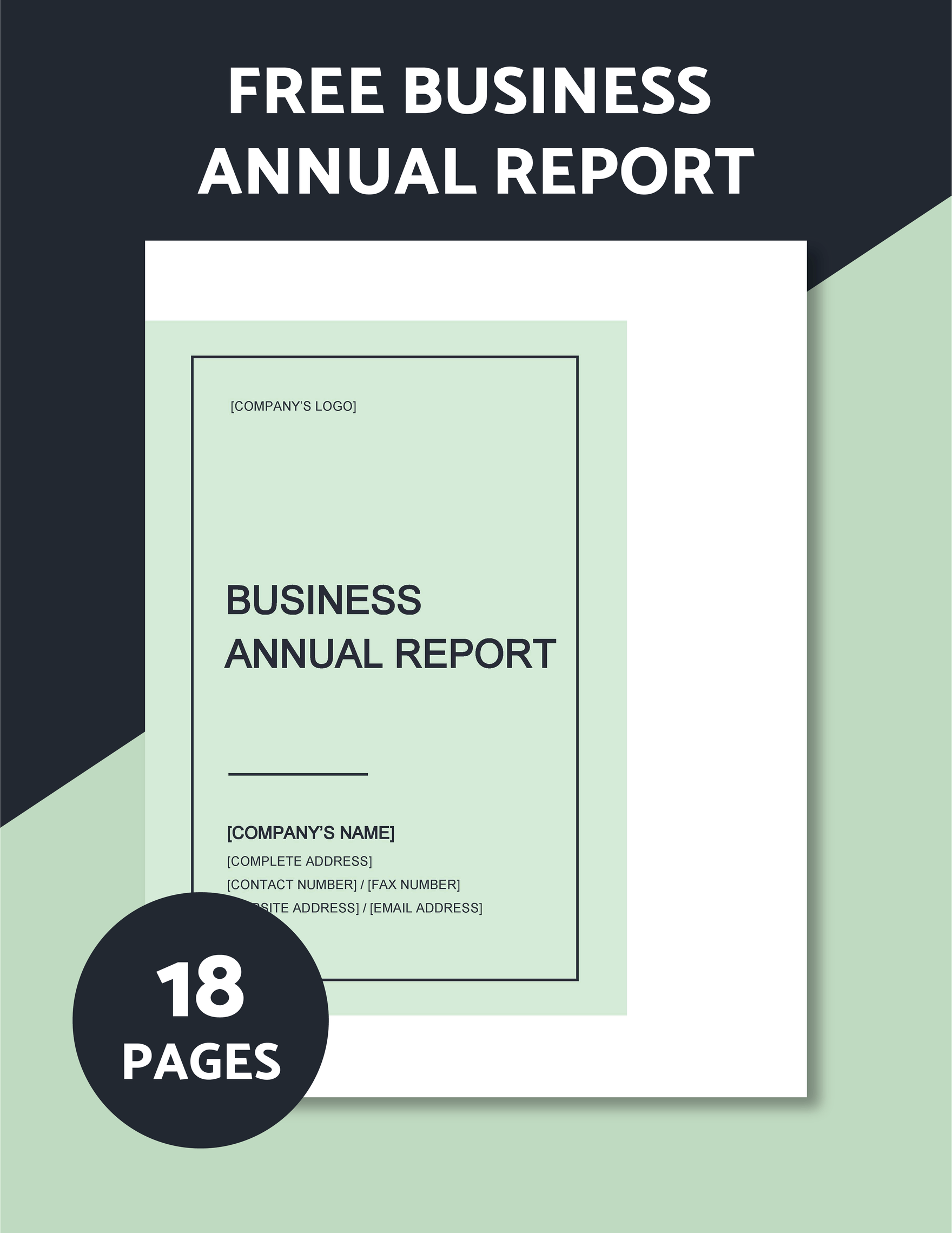 Free Business Annual Report Template in Word, Google Docs, Apple Pages