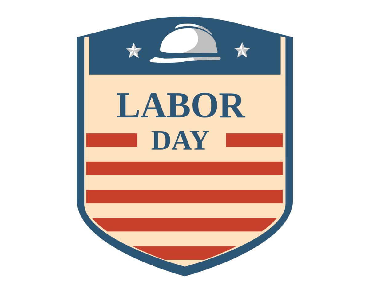 Vintage Labor Day Vector Template