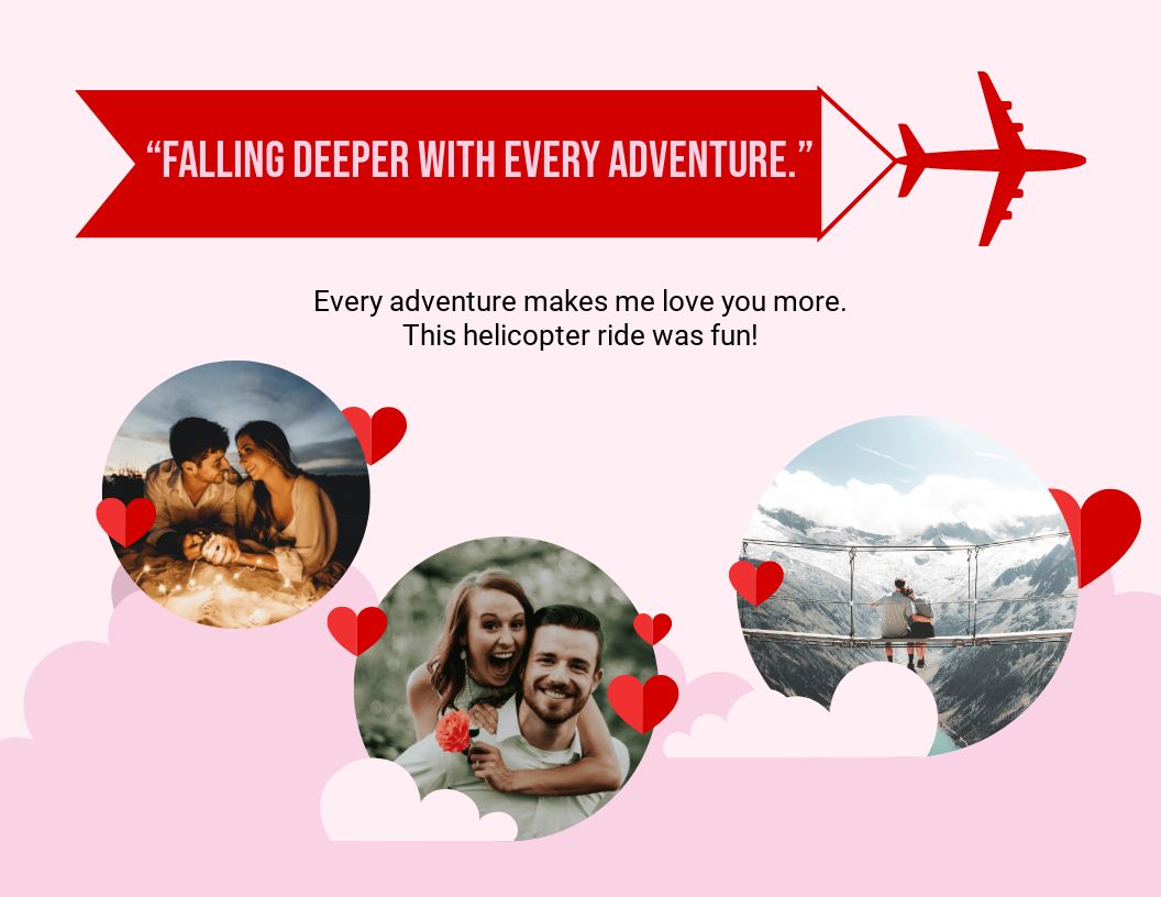 Free Adventure Scrapbook For Couples Template to Edit Online