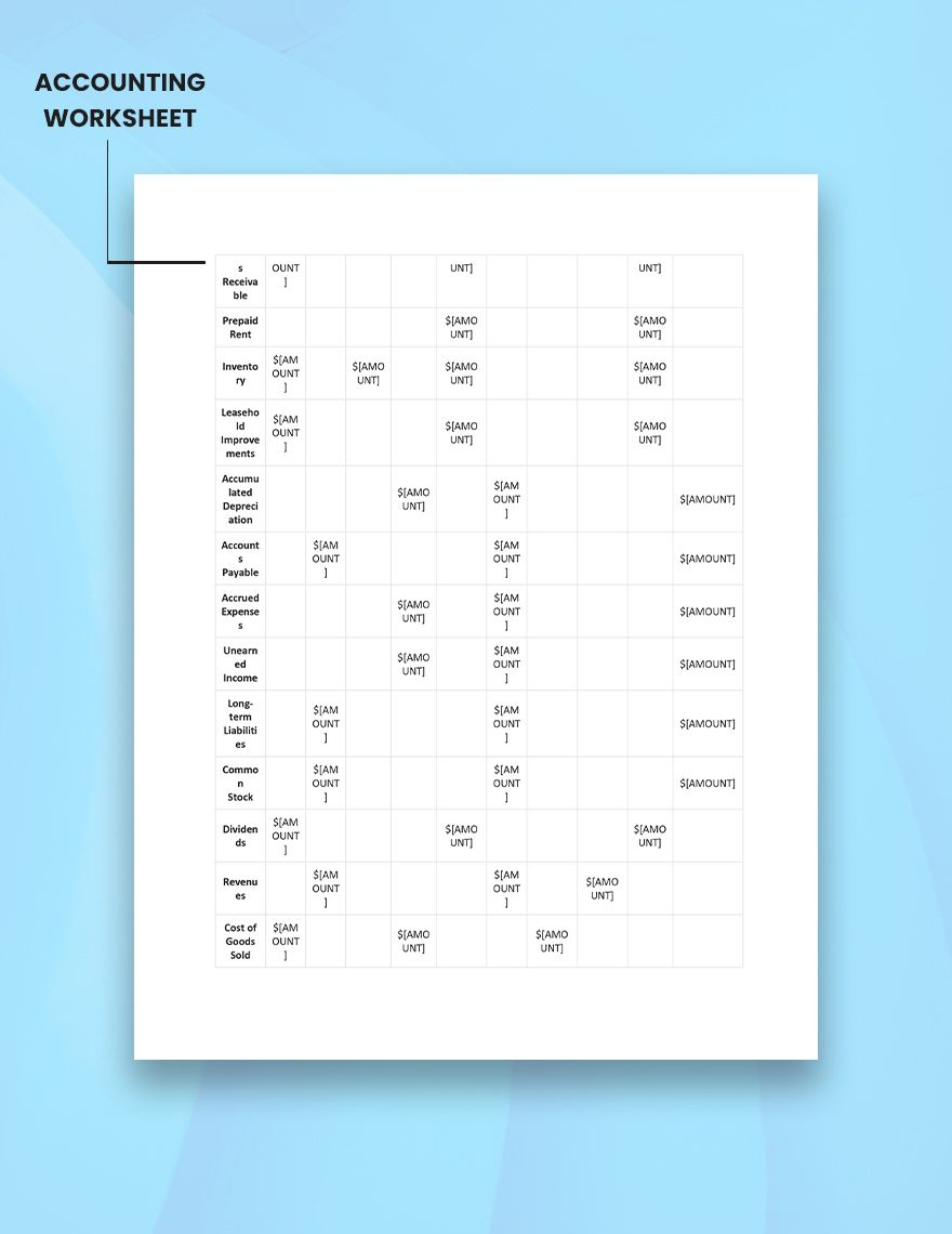 Annual Financial Report Template