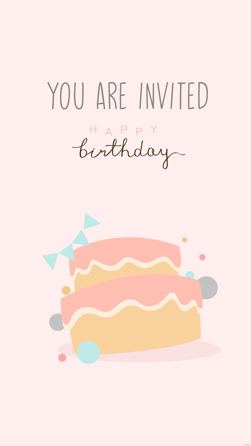 Free Birthday Card Mobile Background