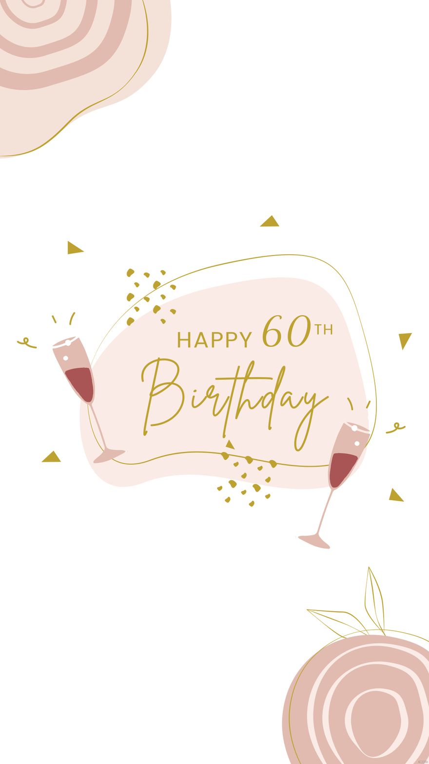Free 60th Birthday Mobile Background