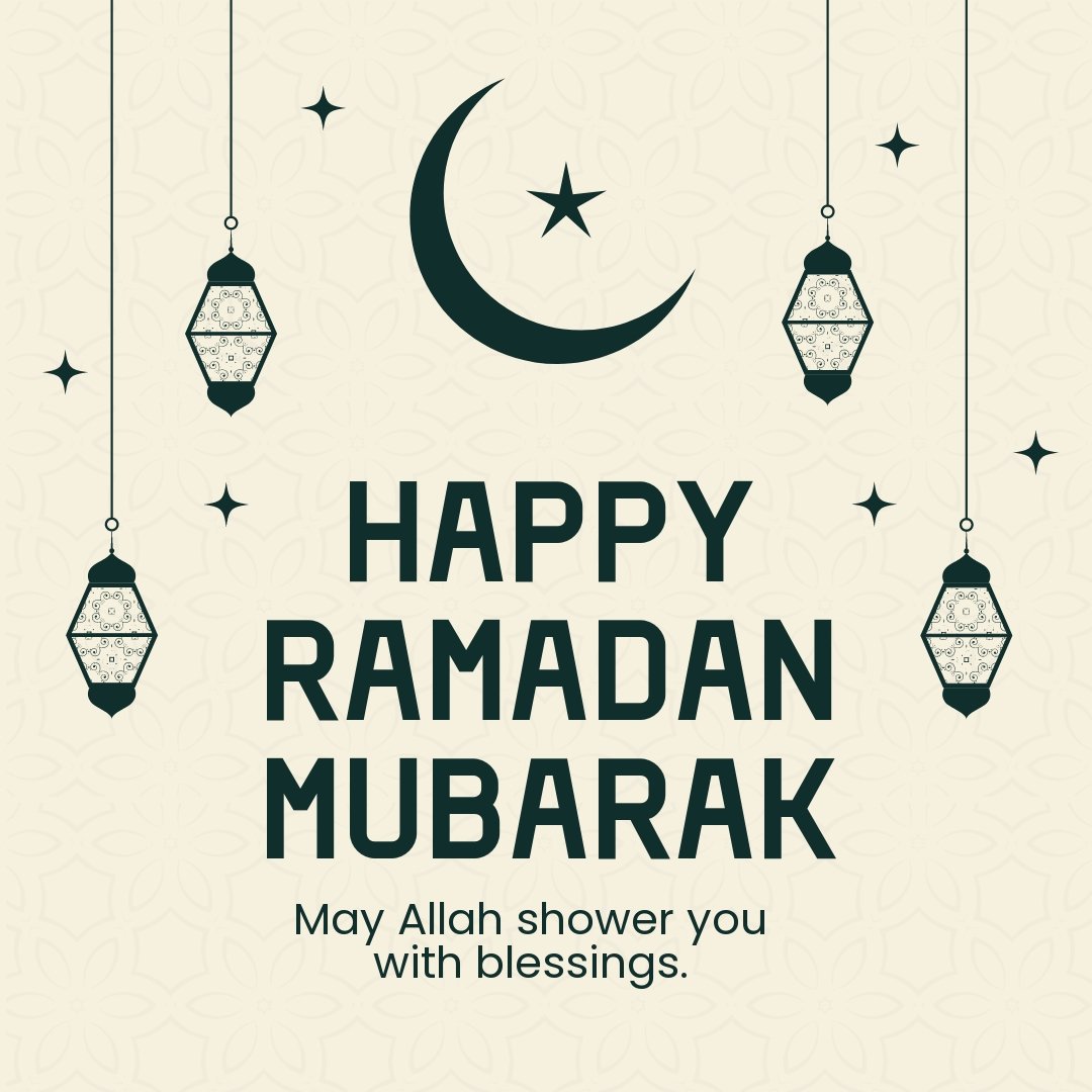 Free Ramadan Mubarak Greetings Template