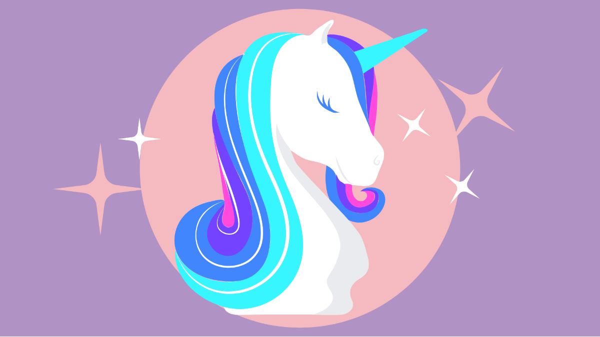 Free Unicorn Head Background Template