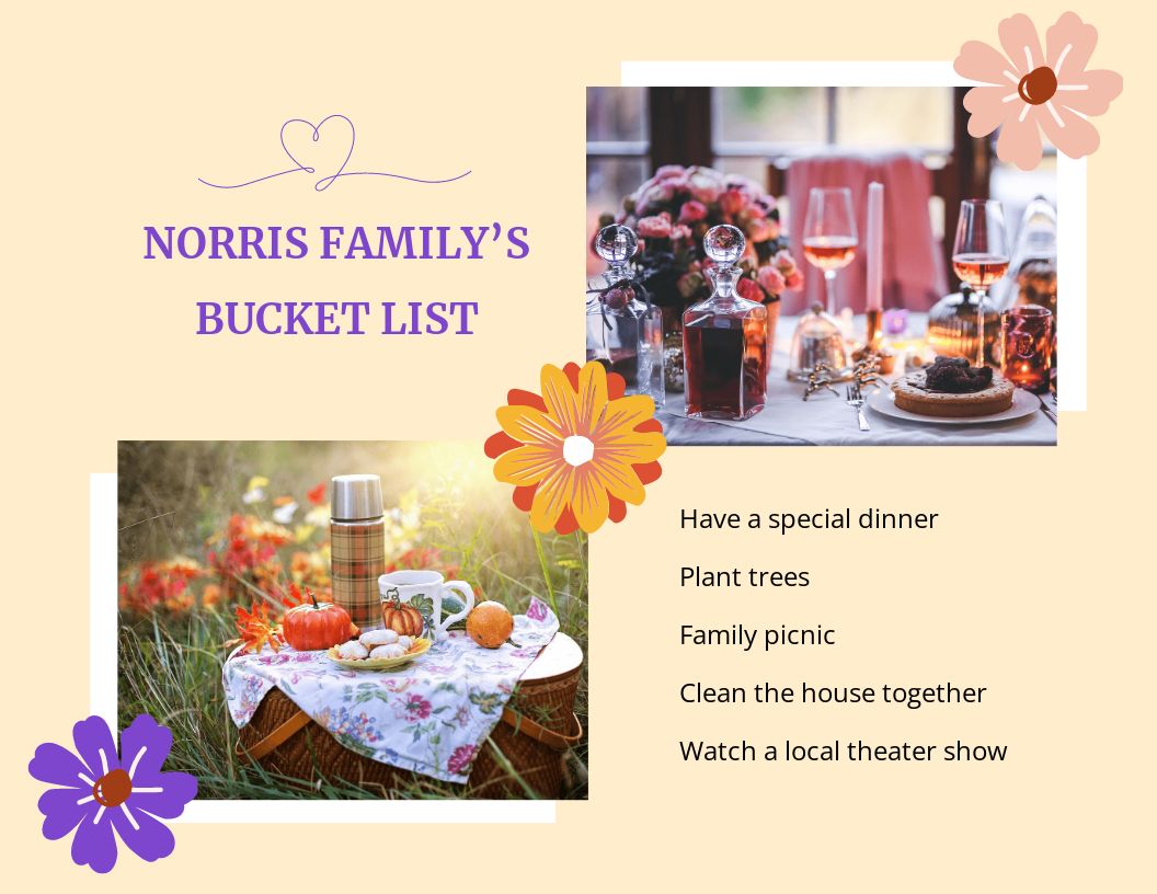 Free Professional Family Scrapbook Template to Edit Online