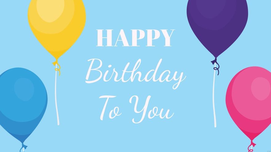 Free Happy Birthday Text Background in Illustrator, EPS, SVG, JPG, PNG