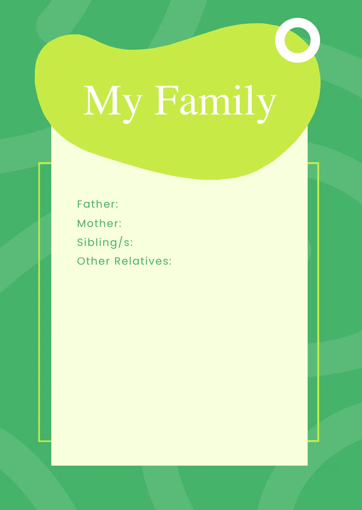Free All About Me Book Template to Edit Online
