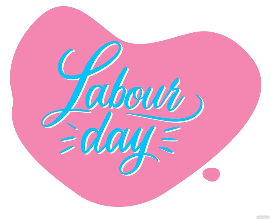 Labor Day Typography Vector