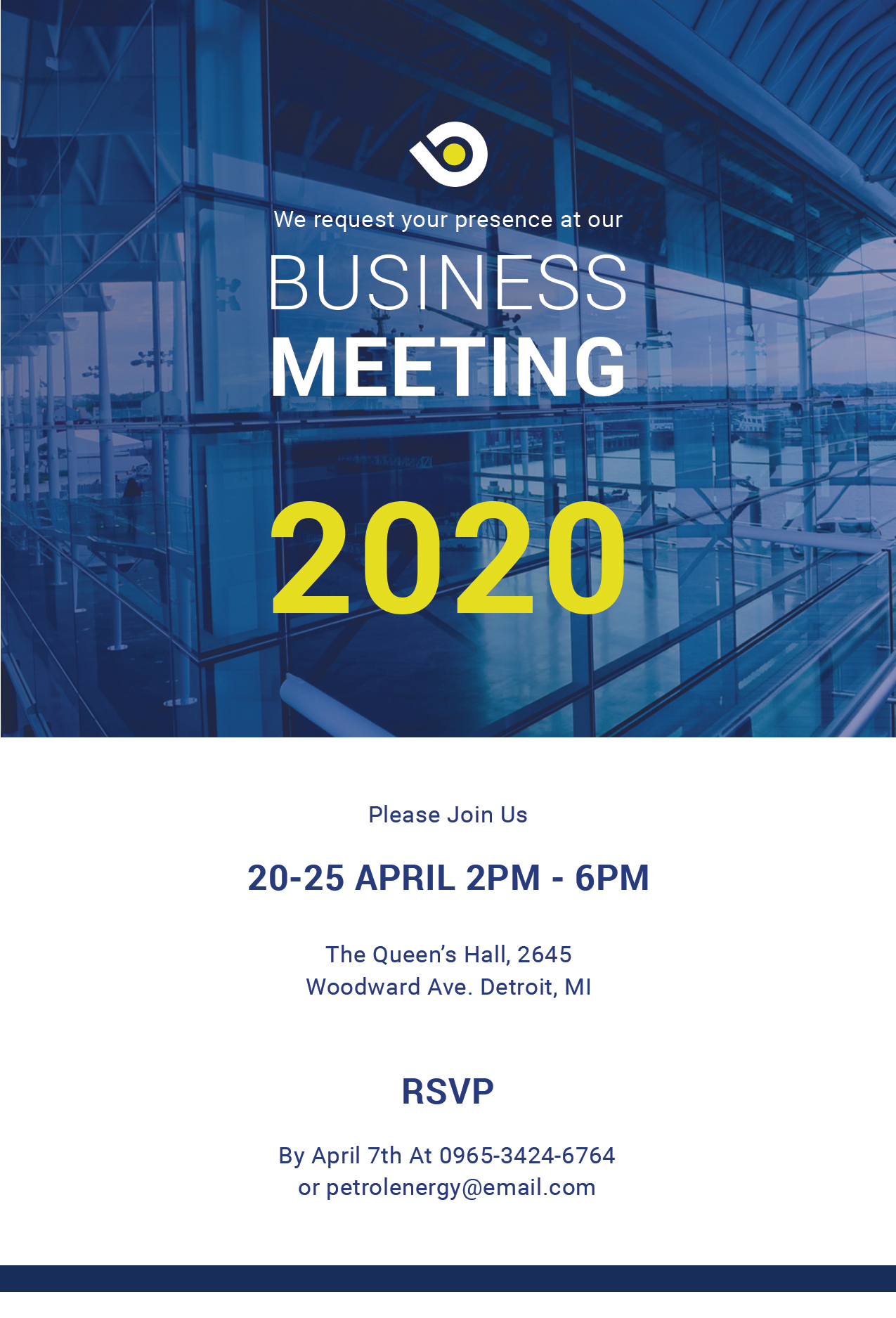 Business Meeting Invitation Templates Free