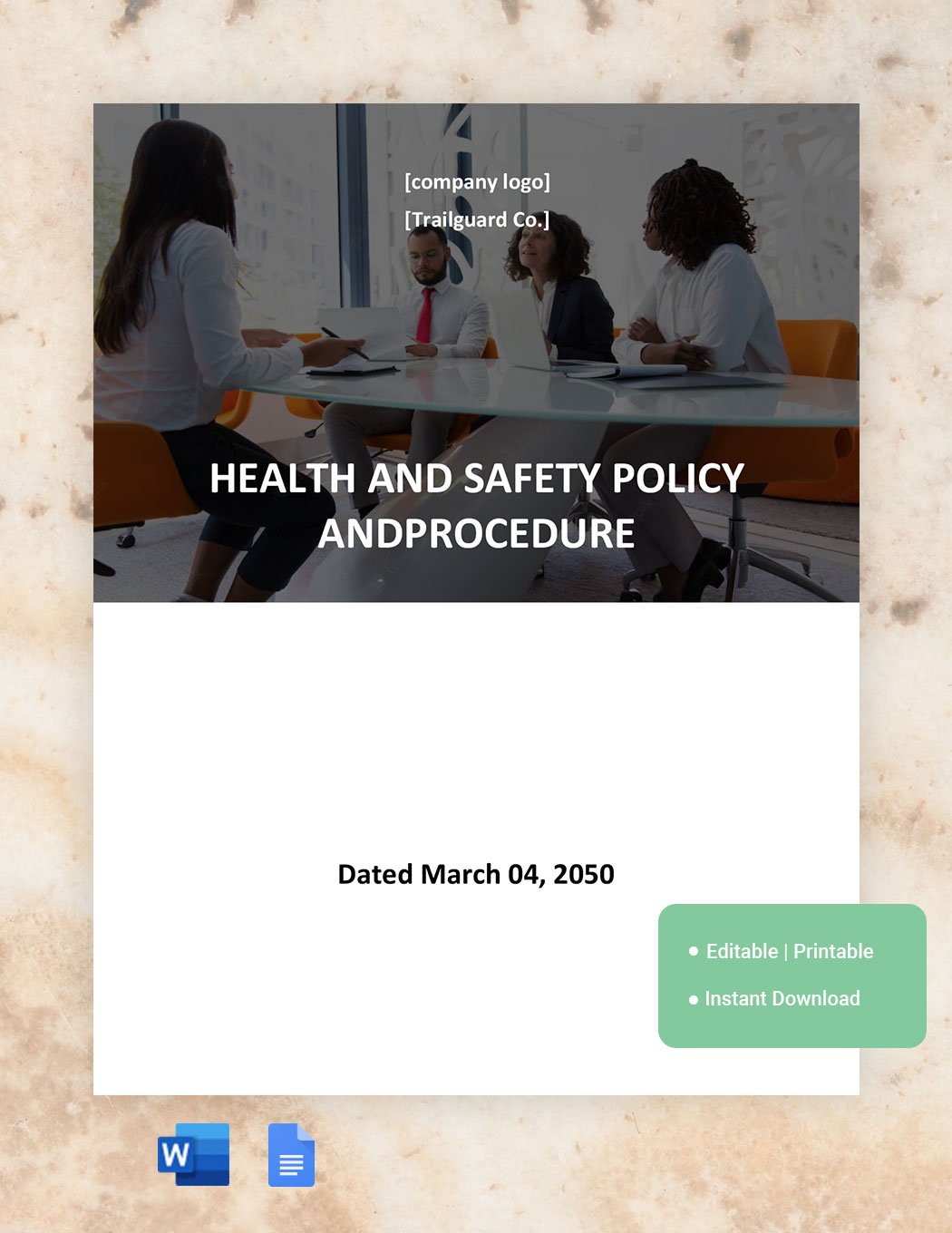 Health And Safety Policy And Procedure