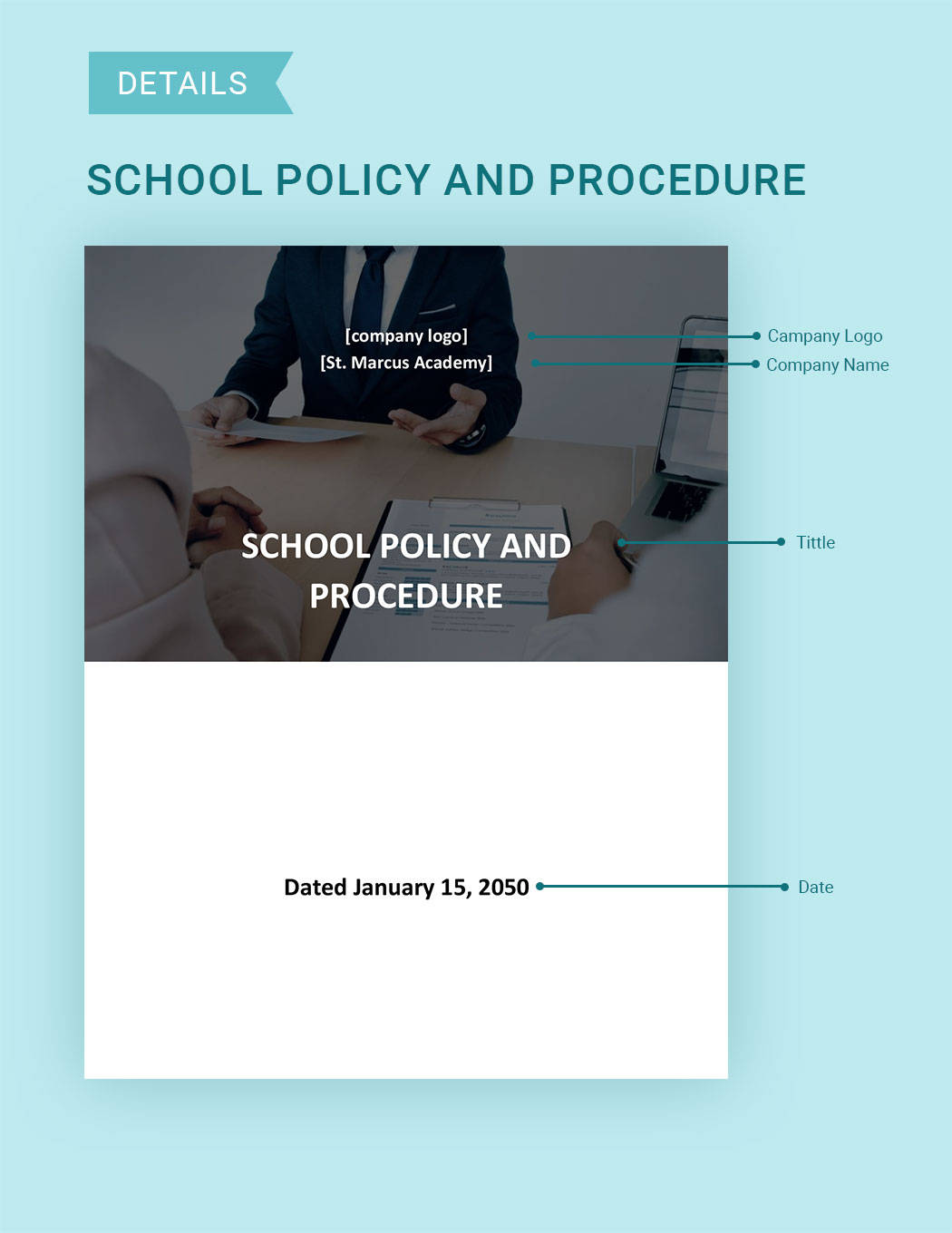 School Policy And Procedure Template